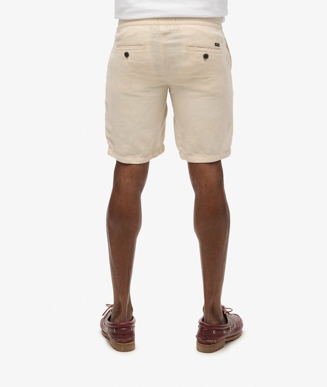 Superdry Pantalones Cortos De Lino Con Cordón De Ajuste