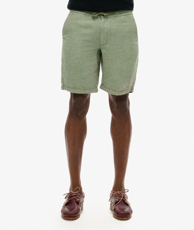 Superdry Pantalones Cortos De Lino Con Cordón De Ajuste