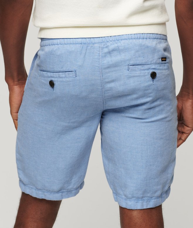 Superdry Pantalones Cortos De Lino Con Cordón De Ajuste