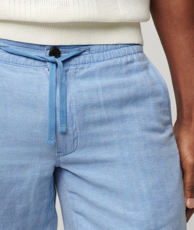 Superdry Pantalones Cortos De Lino Con Cordón De Ajuste