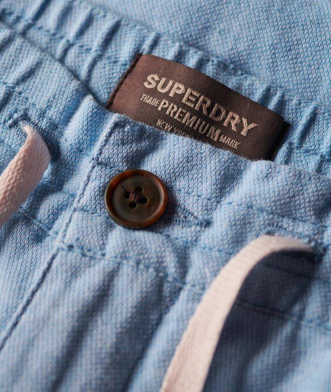 Superdry Pantalones Cortos De Lino Con Cordón De Ajuste