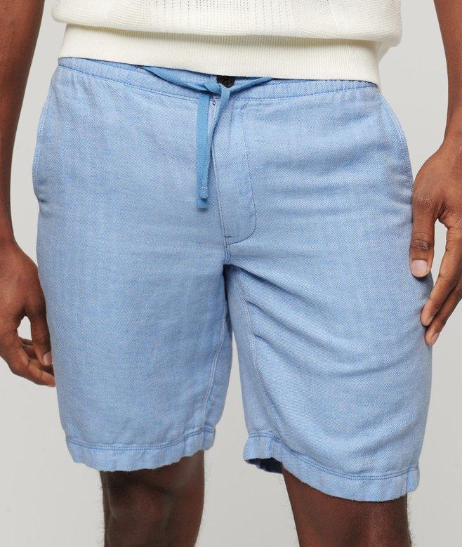 superdry Pantalones cortos de lino con cordón de ajuste