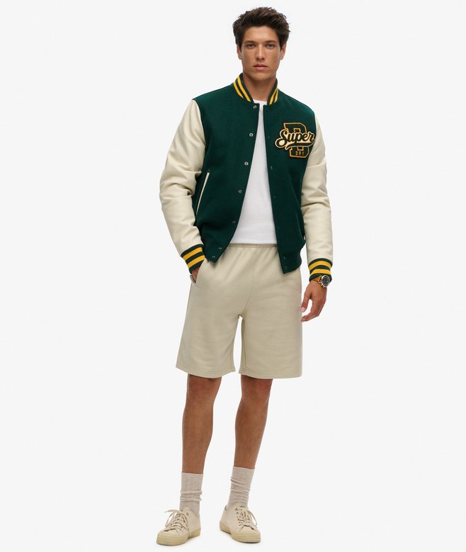 Superdry Pantalones Cortos De Punto Con Logotipo Essential