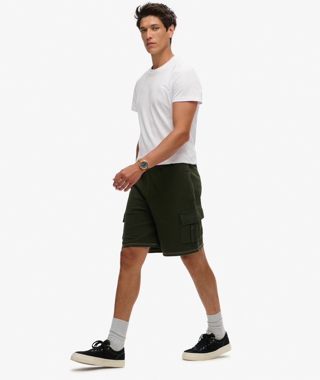 Superdry Pantalones Cortos Tipo Cargo Con Pespuntes En Contraste