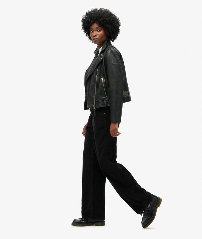 Superdry Pantalones De Pana De Talle Medio Y Pernera Ancha