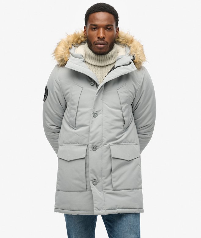 Superdry Parka Con Capucha De Pelo Sintético Everest