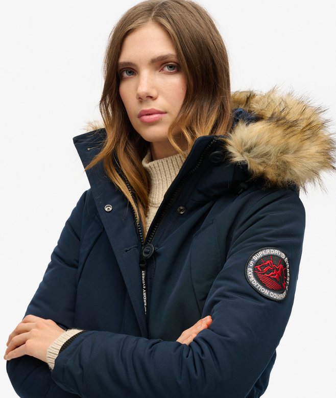 Superdry Parka Con Capucha De Pelo Sintético Everest