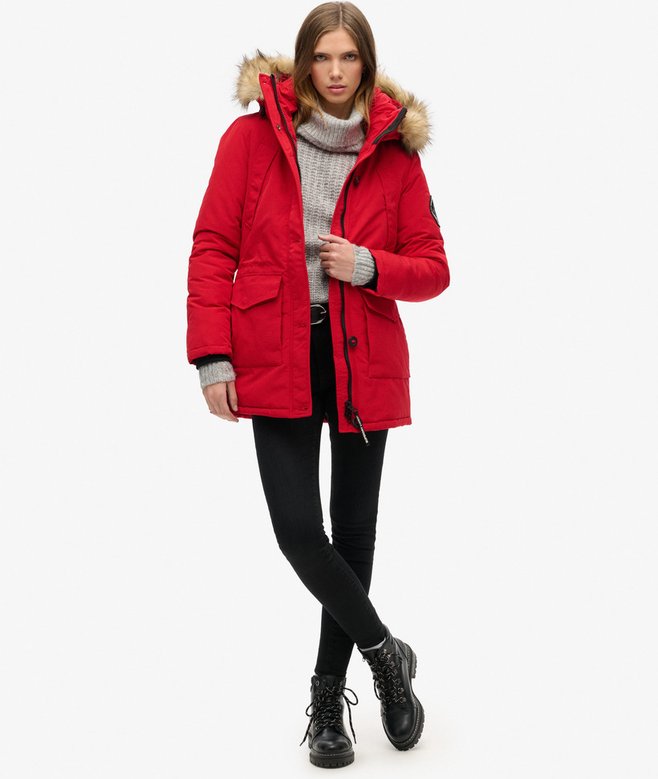 Superdry Parka Con Capucha De Pelo Sintético Everest