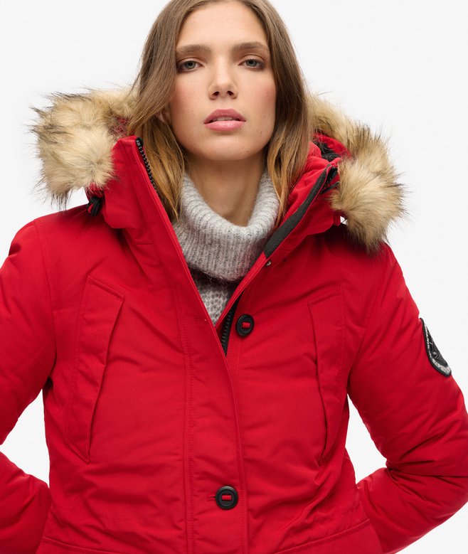 Superdry Parka Con Capucha De Pelo Sintético Everest
