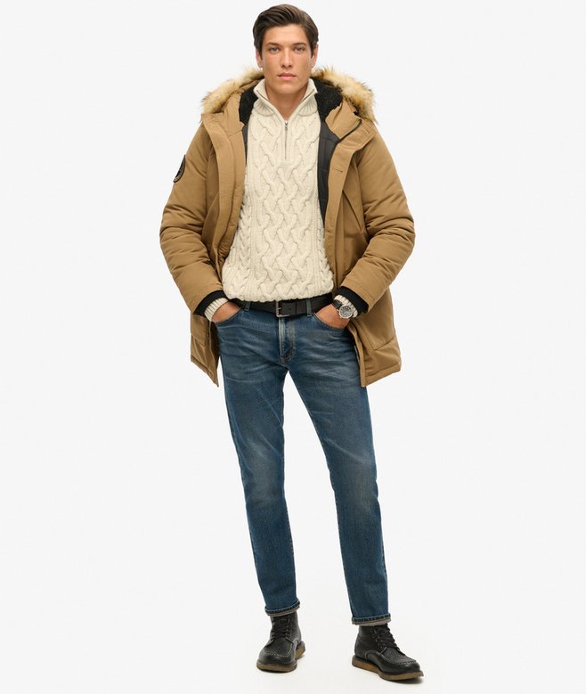 Superdry Parka Con Capucha De Pelo Sintético Everest