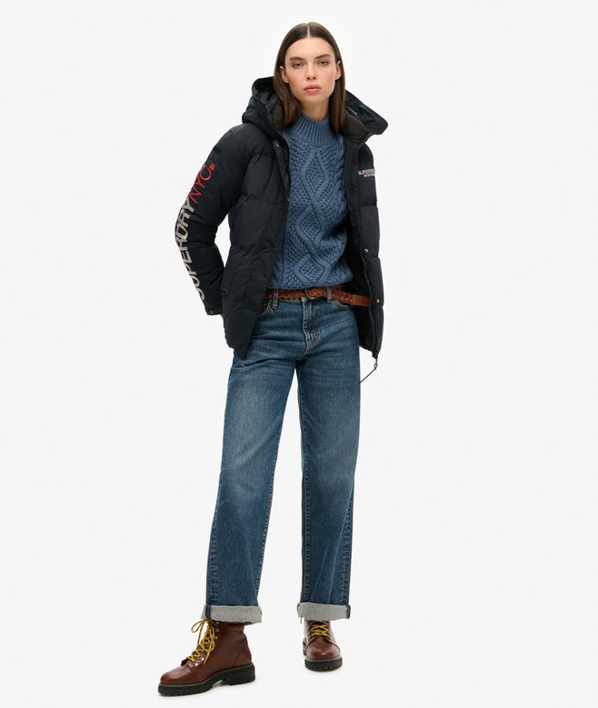 Superdry Parka Cortavientos Acolchada Con Capucha City