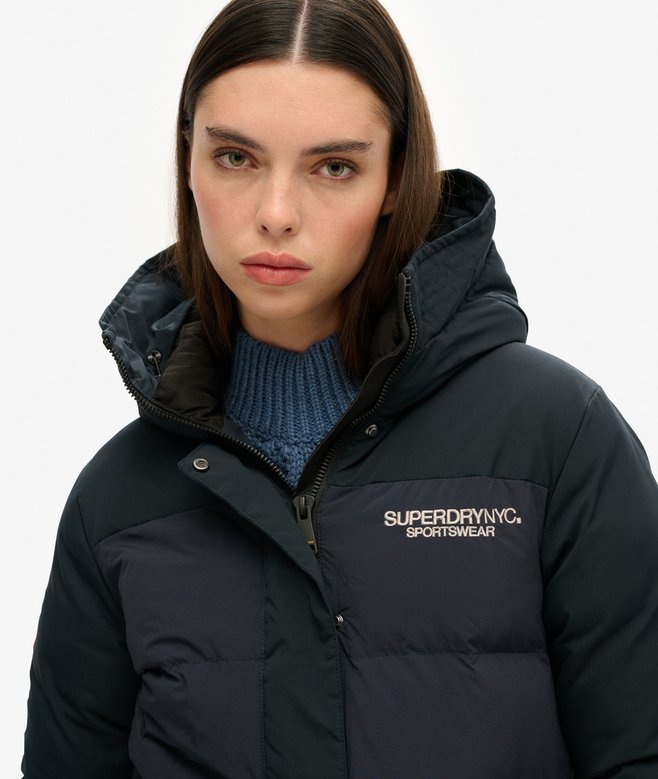 Superdry Parka Cortavientos Acolchada Con Capucha City