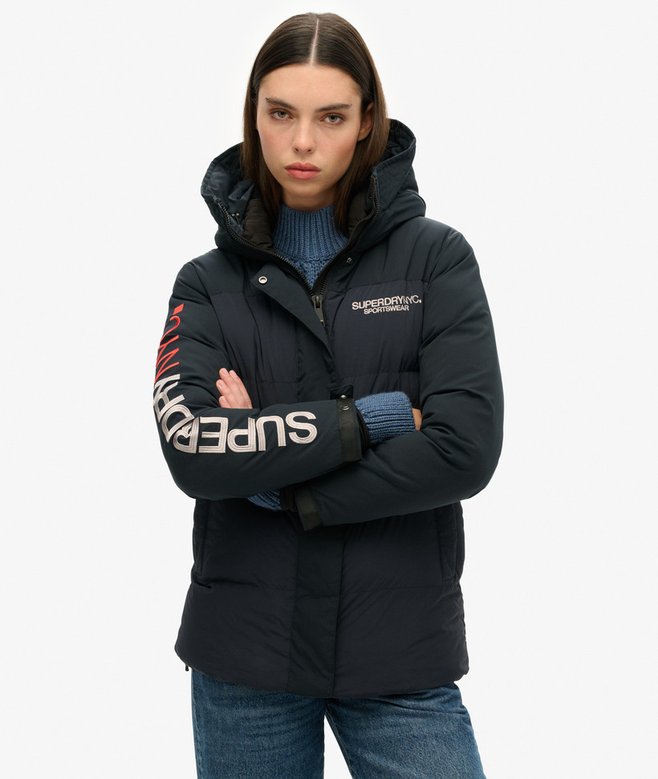 Superdry Parka Cortavientos Acolchada Con Capucha City
