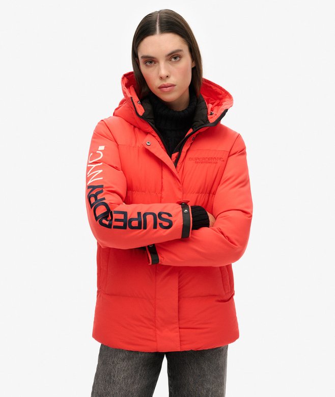 Superdry Parka Cortavientos Acolchada Con Capucha City