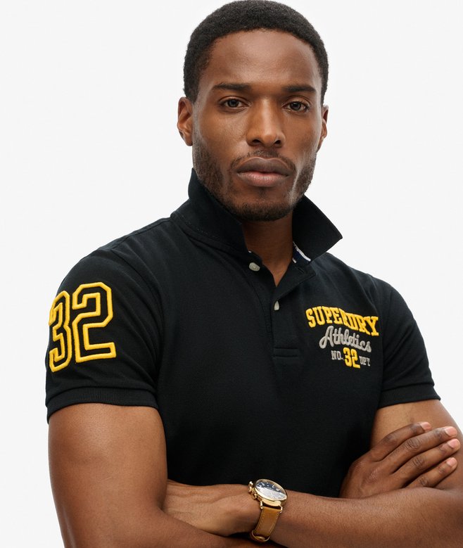 Superdry Polo De Algodón Orgánico De Corte Clásico Con Aplicación