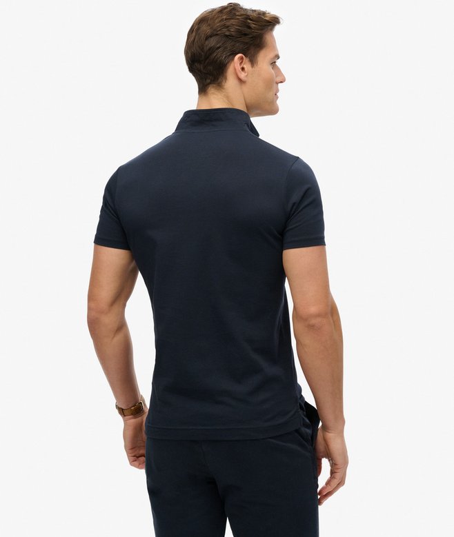 Superdry Polo De Punto Fluorescente Con Logotipo Essential