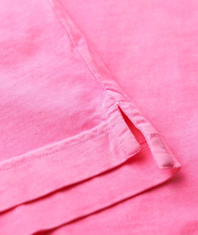 Superdry Polo De Punto Fluorescente Con Logotipo Essential