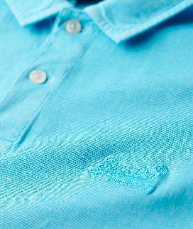 Superdry Polo De Punto Fluorescente Con Logotipo Essential