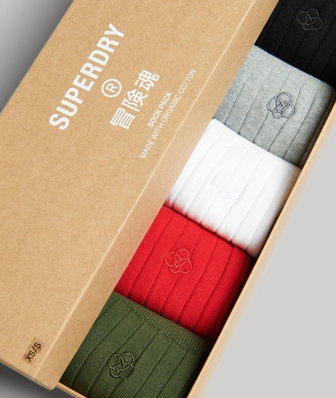 Superdry Set Para Regalo De Calcetines De Canalé De Algodón Orgánico