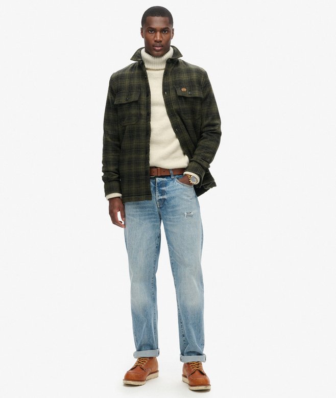 Superdry Sobrecamisa A Cuadros De Lana Forrada De Tejido Polar