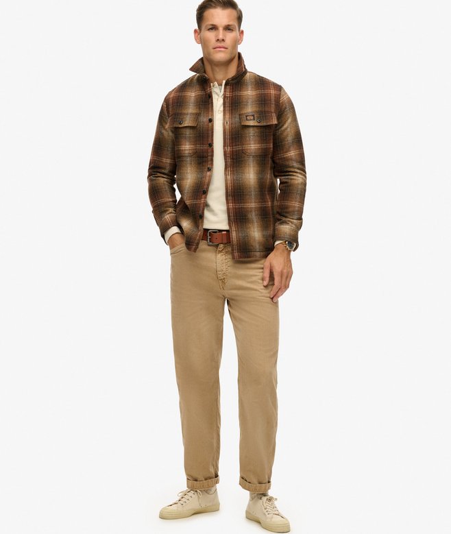 Superdry Sobrecamisa A Cuadros De Lana Forrada De Tejido Polar