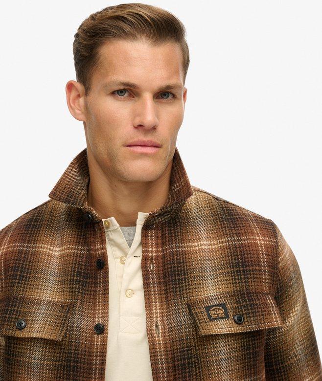 Superdry Sobrecamisa A Cuadros De Lana Forrada De Tejido Polar