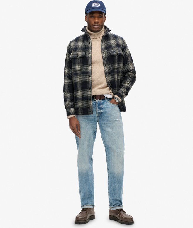 Superdry Sobrecamisa A Cuadros De Lana Forrada De Tejido Polar