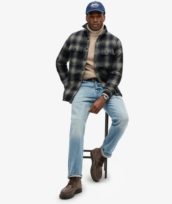 Superdry Sobrecamisa A Cuadros De Lana Forrada De Tejido Polar