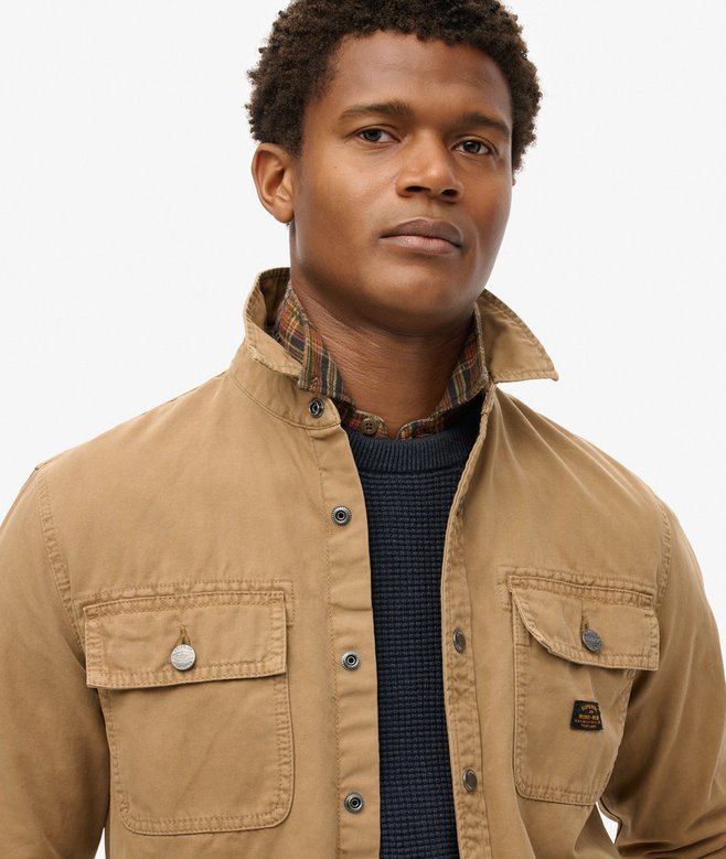 Superdry Sobrecamisa De Lona De Algodón Orgánico Workwear
