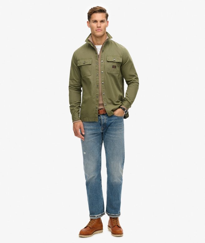 Superdry Sobrecamisa De Lona De Algodón Orgánico Workwear