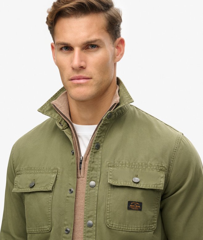Superdry Sobrecamisa De Lona De Algodón Orgánico Workwear