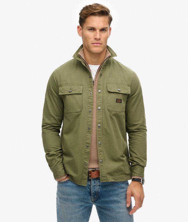 superdry Sobrecamisa de lona de algodón orgánico Workwear