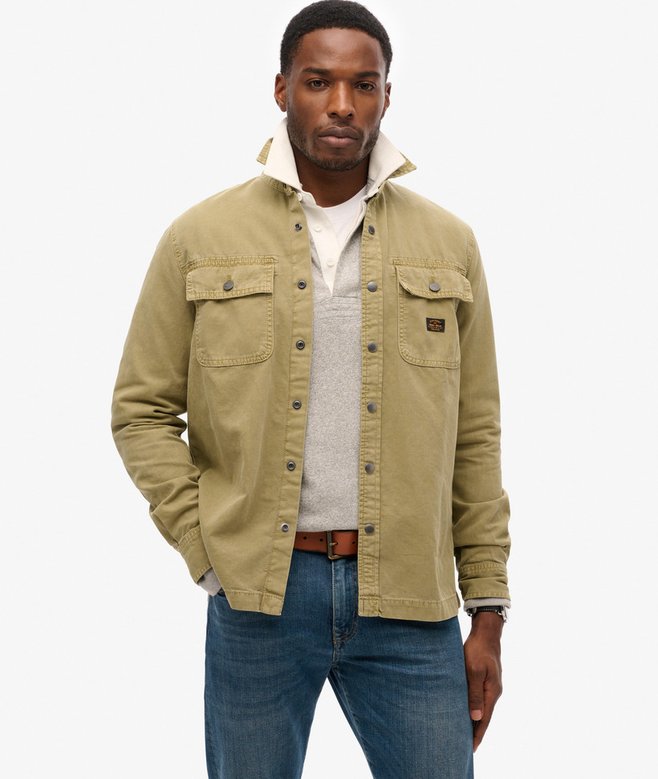 superdry Sobrecamisa de lona de algodón orgánico Workwear
