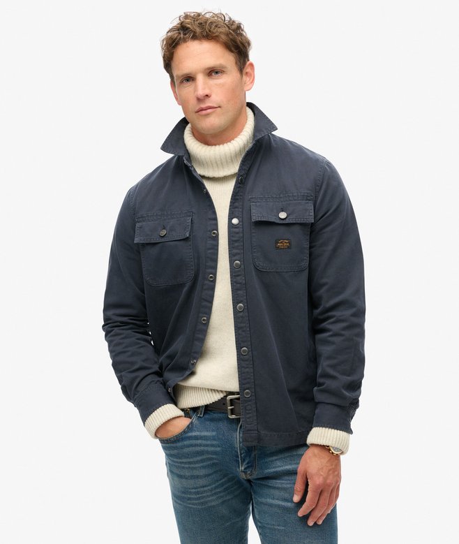 superdry Sobrecamisa de lona de algodón orgánico Workwear
