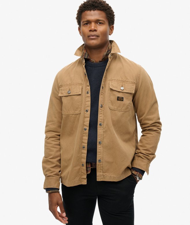 superdry Sobrecamisa de lona de algodón orgánico Workwear