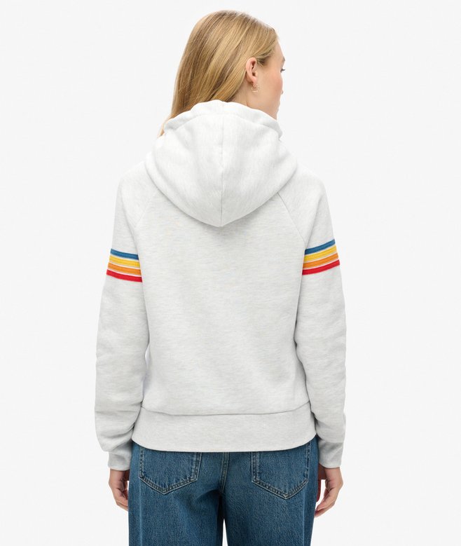 Superdry Sudadera A Rayas Con Capucha Y Logo Rainbow