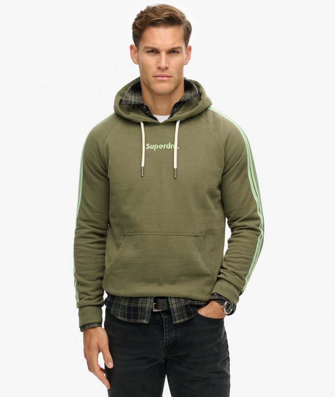 superdry Sudadera a rayas con capucha y logo Terrain