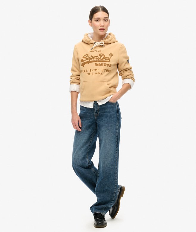 Superdry Sudadera Clásica Con Capucha Y Gráfico De Velvetón