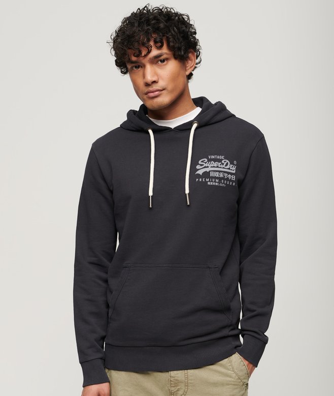superdry Sudadera clásica con capucha y logo Vintage Heritage en el pecho