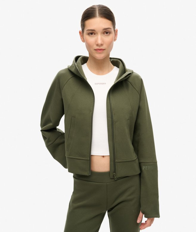 superdry Sudadera con capucha cremallera y corte relajado Sport Tech