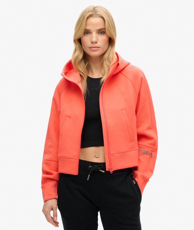 superdry Sudadera con capucha cremallera y corte relajado Sport Tech