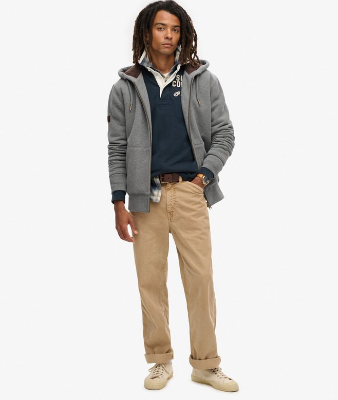 Superdry Sudadera Con Capucha Cremallera Y Forro De Borrego