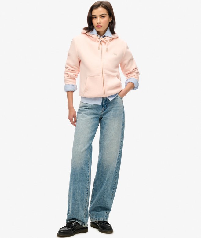 Superdry Sudadera Con Capucha Cremallera Y Forro De Borreguillo Essential