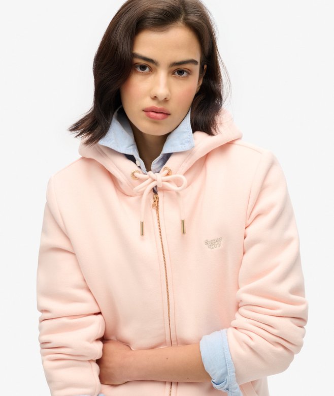 Superdry Sudadera Con Capucha Cremallera Y Forro De Borreguillo Essential