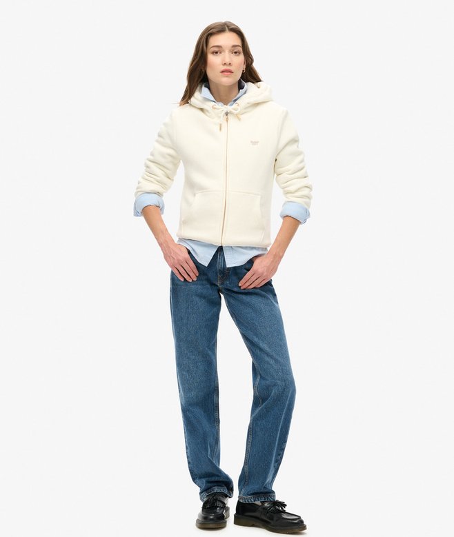 Superdry Sudadera Con Capucha Cremallera Y Forro De Borreguillo Essential