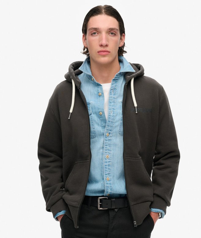 Superdry Sudadera Con Capucha Cremallera Y Gráfico Con Motivo De Tatuaje