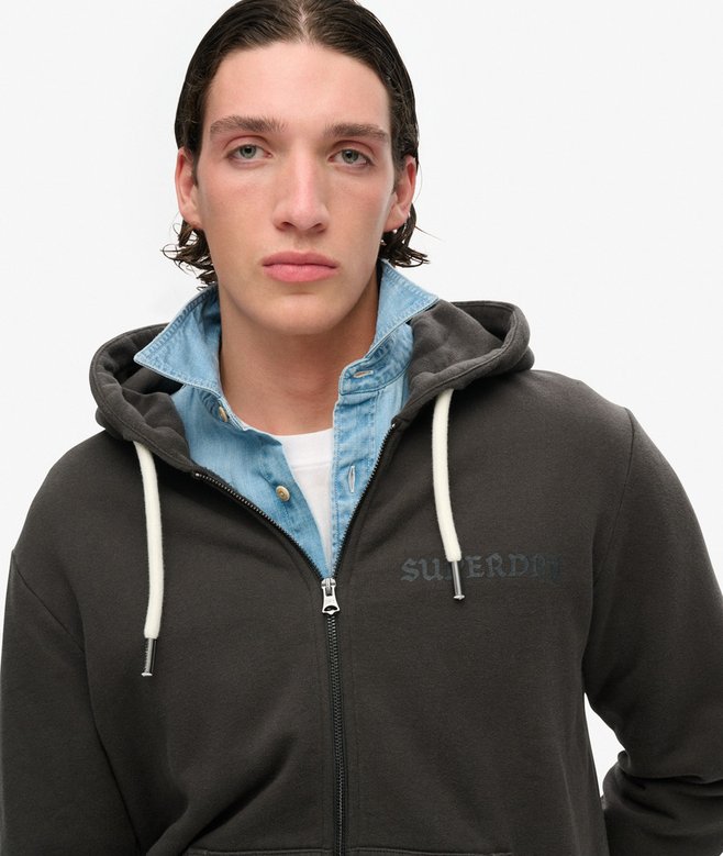 Superdry Sudadera Con Capucha Cremallera Y Gráfico Con Motivo De Tatuaje