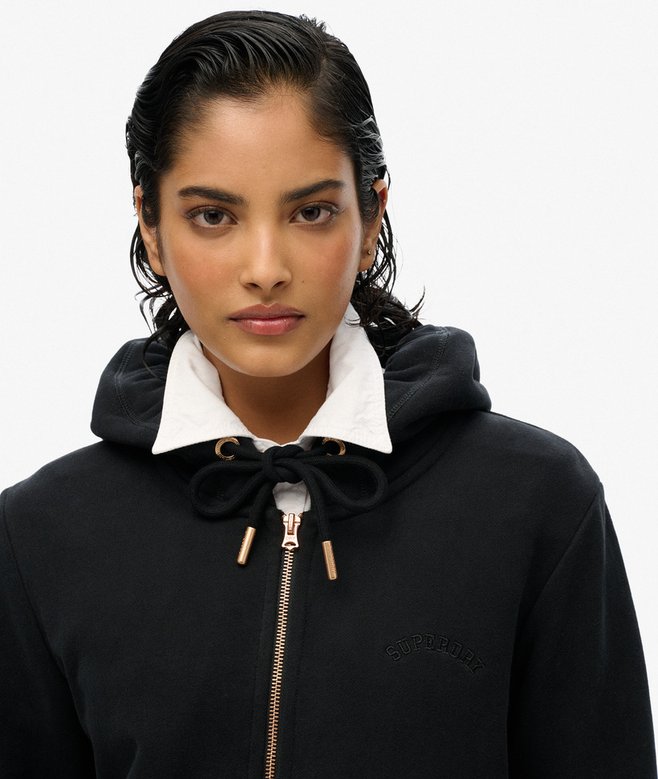 Superdry Sudadera Con Capucha Cremallera Y Logo Essential
