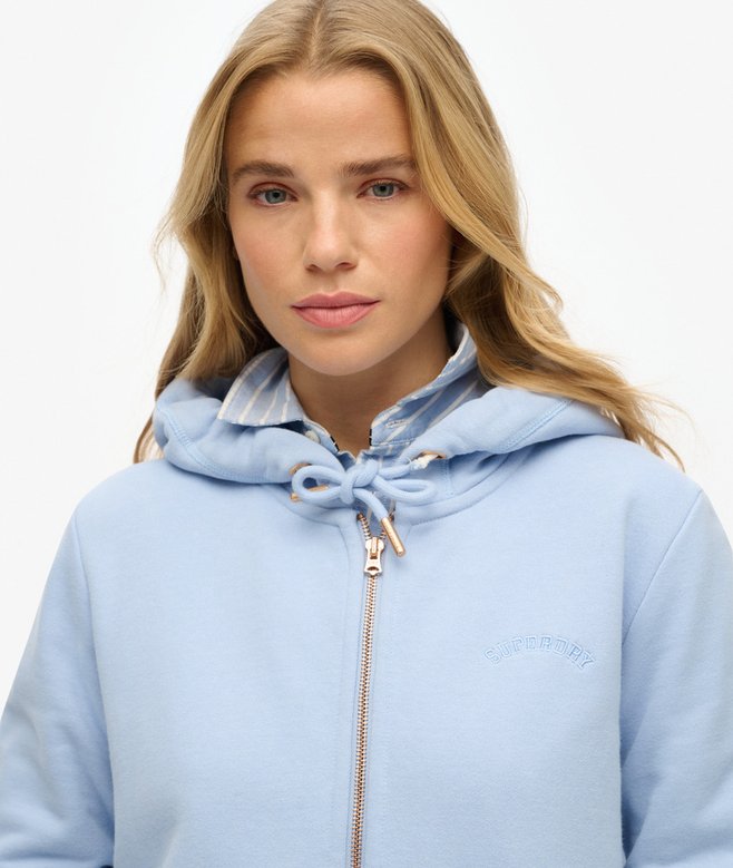 Superdry Sudadera Con Capucha Cremallera Y Logo Essential
