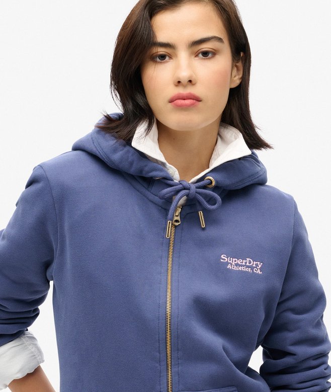 Superdry Sudadera Con Capucha Cremallera Y Logo Essential